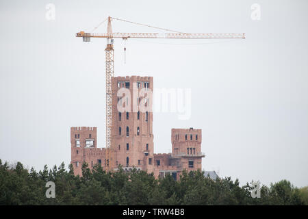 Baustelle der multifunktionale Gebäude Schloss in Stobnica, Polen. 2. Mai 2019 © wojciech Strozyk/Alamy Stock Foto Stockfoto