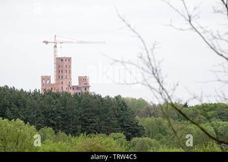 Baustelle der multifunktionale Gebäude Schloss in Stobnica, Polen. 2. Mai 2019 © wojciech Strozyk/Alamy Stock Foto Stockfoto