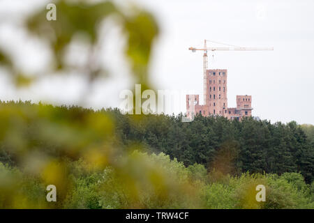 Baustelle der multifunktionale Gebäude Schloss in Stobnica, Polen. 2. Mai 2019 © wojciech Strozyk/Alamy Stock Foto Stockfoto