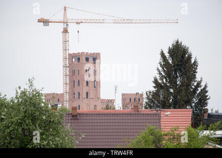 Baustelle der multifunktionale Gebäude Schloss in Stobnica, Polen. 2. Mai 2019 © wojciech Strozyk/Alamy Stock Foto Stockfoto