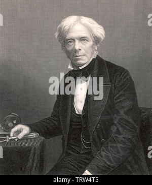 Englische Wissenschaftler MICHAEL FARADAY (1791-1867) Stockfoto