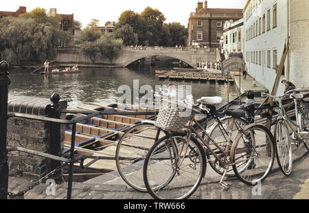 Die scudamore Mill Lane Stochern, Fluss Cam, Cambridge, Cambridgeshire, England, Großbritannien Stockfoto