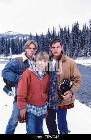 JONATHAN TAYLOR THOMAS, Devon Sawa und Scott Bairstow in WILD AMERICA (1997). Copyright: Nur die redaktionelle Nutzung. Kein Merchandising oder Buch deckt. Dies ist eine öffentlich verteilten Handzettel. Zugriffsrechte nur, keine Lizenz des Urheberrechts zur Verfügung gestellt. Nur in Verbindung mit Werbung für diesen Film. Quelle: WARNER BROTHERS/Album Stockfoto