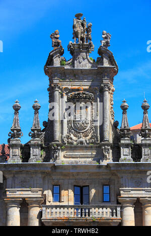 Spanien, Galicien, Santiago de Compostela, San Martin Pinario, Kloster, Stockfoto