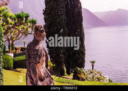 LENNO, ITALIEN, Juni 04, 2019: Außenbereich der Villa del Balbianello, am Comer See, Juni 04, 2019, in Lenno, Italien Stockfoto