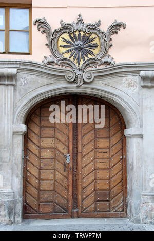 Symbolische Haus der Schwarzen Sonne in Prag Stockfoto