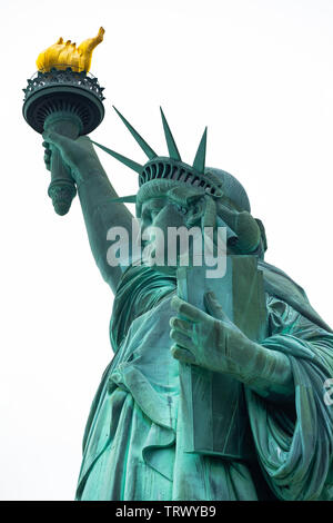 Statue of Liberty National Monument. Skulptur von Frédéric Auguste Bartholdi. Manhattan. New York. USA. Stockfoto