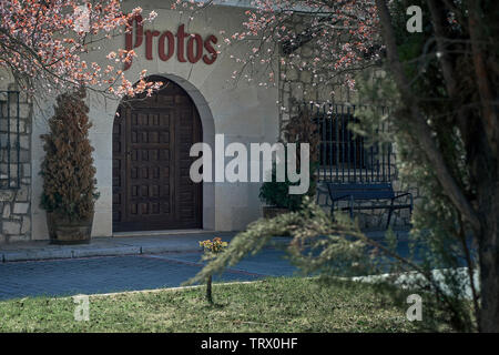 Bodega Ribera Duero, Protos, Villena, Valladolid, Castilla y Leon, Spanien, Europa Stockfoto