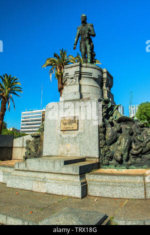 Denkmal für Admiral William Brown, Gründer der Argentinischen Marine, er gilt als nationaler Held in Argentinien. Stockfoto