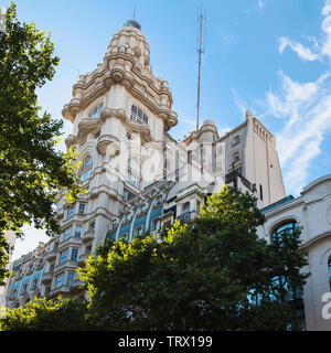 Palacio Barolo ist ein Wahrzeichen, Bürogebäude, in der Nachbarschaft von Monserrat, Buenos Aires. Palacio Barolo war einst das höchste Gebäude in Südamerika. Stockfoto