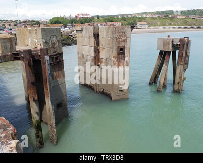 Seebad Folkestone Stockfoto