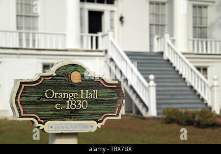 Orange Hall ist eine der ältesten Strukturen in der St. Marys historischen Bezirk und ist im National Register der Historischen Stätten aufgeführt Stockfoto