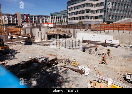 Die Hauptstadt Park Residenzen im Bau, Victoria BC Kanada. Stockfoto