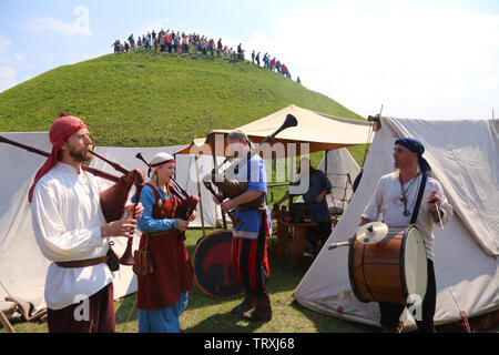 Krakau. Krakau. Malopolska (Polen) Region. Rekawka - ein Volksfest gefeiert am ersten Dienstag nach Ostern, dem Krak Damm. Stockfoto