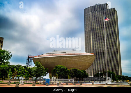 Albany, NY, USA - 28. Juli 2018: Das Ei im Empire State Plaza Stockfoto