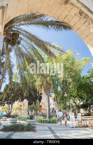 Upper Barakka Gardens, Valletta, Malta Stockfoto