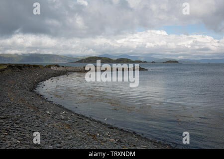 Szenen aus Easdale Island, Schottland, am 9. Juni 2019. Stockfoto