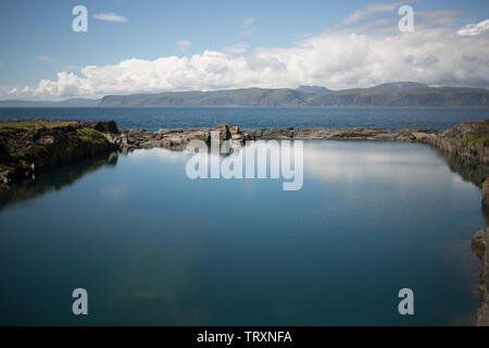 Szenen aus Easdale Island, Schottland, am 9. Juni 2019. Stockfoto