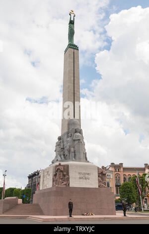 Das Freiheitsdenkmal, Riga, Lettland Stockfoto