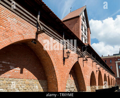 Schwedische Tor, Jacobs Kaserne, Stadtmauer, Altstadt, Riga, Lettland Stockfoto