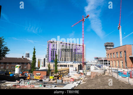 Bau-, Projekt-, Kier, Paddington Village, Wissen Viertel, Liverpool, Stadt, Norden, Norden, Merseyside, England, Englisch, GB, Großbritannien, England, UK, Europa Stockfoto