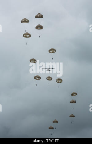 75. Jahrestag des D-Day in der Normandie, Frankreich Stockfoto