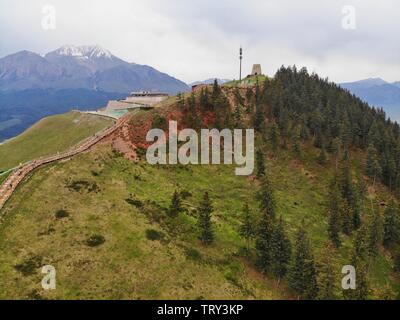 Die Luft der Qilian Berge. Stockfoto