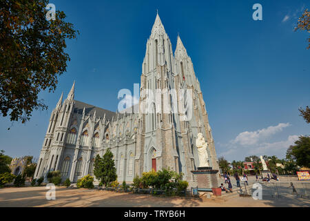 Kathedrale von St. Joseph und St. Philomena, St. Philomena's Church, Mysore, Hassan, Karnataka, Indien Stockfoto