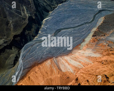 Hongshan anjihai Grand Canyon Grand Canyon Grand Canyon Kuitun Stockfoto