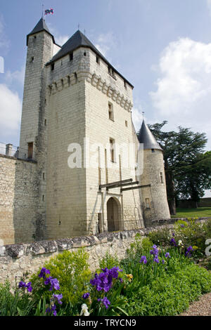 Das torhaus Chateau de Rivau Stockfoto