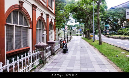 Singapur, 2. Oktober 2015. Blick auf die Straße von Singapur, offiziell die Republik Singapur. Stockfoto