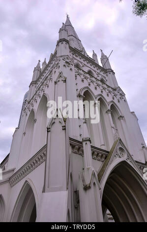 Singapur, 2. Oktober 2015. Die chijmes Hall, von Vater Charles Benedikt Nain als Kapelle konzipiert, wurde 1904 abgeschlossen. Stockfoto