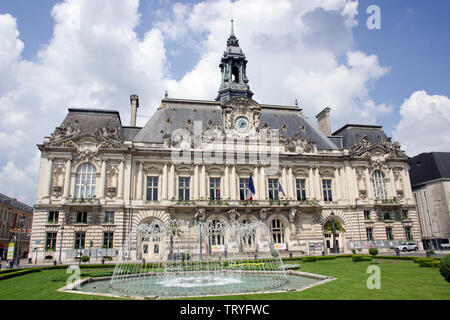 Hotel de Ville, Touren Stockfoto