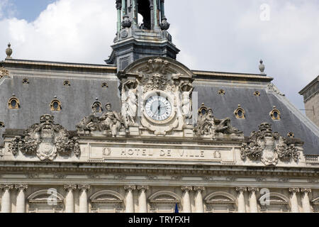 Hotel de Ville Touren, Detail Stockfoto