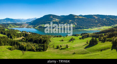 Allgäu von oben - Immenstadt, Alpsee, und Grünten Stockfoto