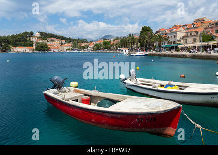 03. Mai 2019, Cavtat, Kroatien. Überblick über die Stadt Stockfoto