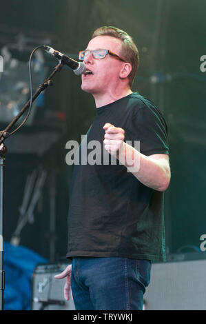 Craig Reid der Verkündiger durchführen am Cornbury Festival, tolle Tew, Oxfordshire, UK. Juli 6, 2013 Stockfoto