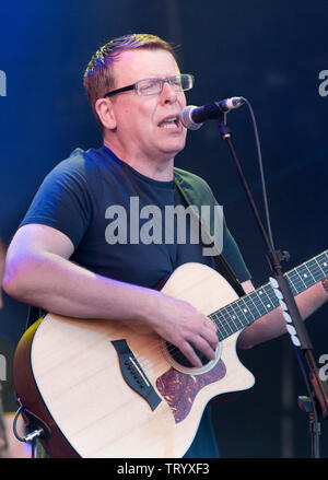 Charlie Reid der Verkündiger durchführen am Cornbury Festival, tolle Tew, Oxfordshire, UK. Juli 6, 2013 Stockfoto