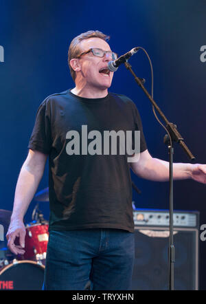 Craig Reid der Verkündiger durchführen am Cornbury Festival, tolle Tew, Oxfordshire, UK. Juli 6, 2013 Stockfoto