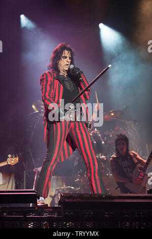 Alice Cooper bei der cropredy Fairport Convention Cropredy, Oxfordshire, UK. 8. August 2013 Stockfoto