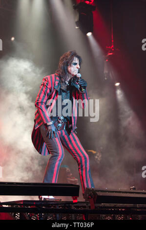 Alice Cooper bei der cropredy Fairport Convention Cropredy, Oxfordshire, UK. 8. August 2013 Stockfoto