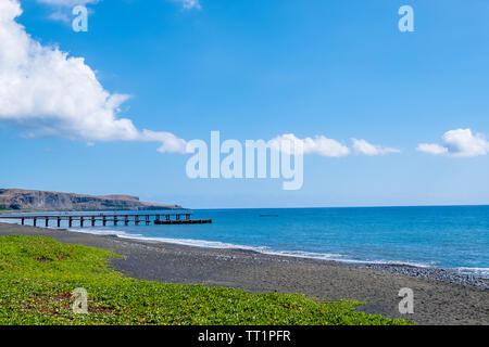 Black Sand Beach, Saint Paul, La Réunion Stockfoto