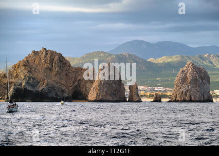 Felsen im Meer, Cabo San Lucas, Mexiko Stockfoto