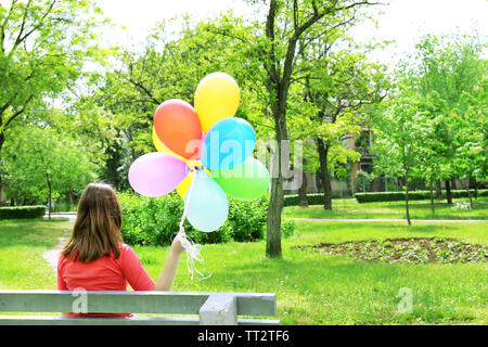 Ballone im Freien Stockfoto