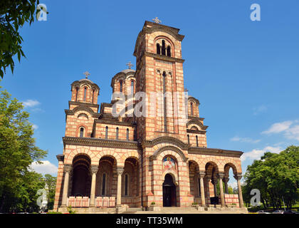 St Marks Kirche, Belgrad, Serbien Stockfoto