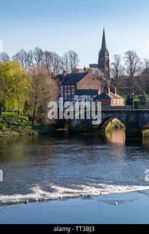 Fluss Dee Chester, Cheshire, Großbritannien Stockfoto