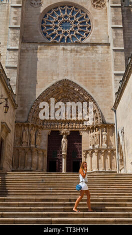 Puerta del Sarmental, Catedral de Burgos, Burgos, Castilla y León, Spanien Stockfoto