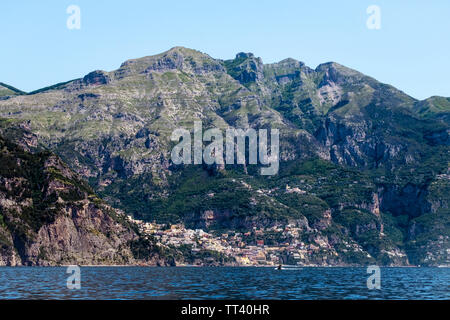 Die Stadt Positano, Italien Stockfoto