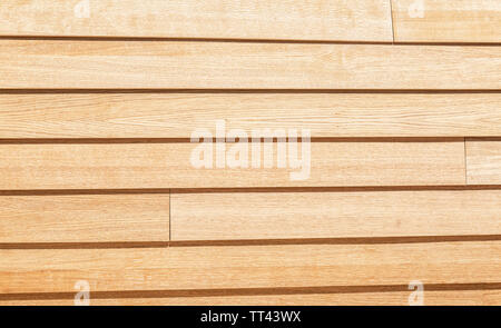 Holzbohlen mit natürlichen Muster als Hintergrund, holzplatte Textur. Boardwalk Holz- Hintergrund und Textur Stockfoto