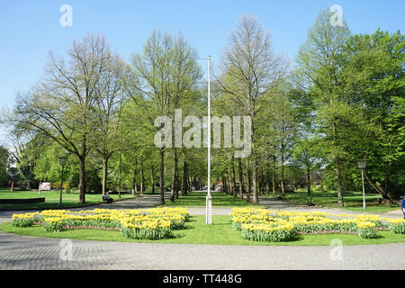 Schloss Schönhausen (deutsch: Schloss Schönhausen) ist ein Barockschloss in Niederschönhausen, im Bezirk Pankow, Berlin, Deutschland. Stockfoto